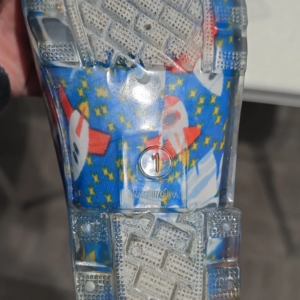 Astronaut and Rocket Rubbber‎ Light Up Boots Size 1